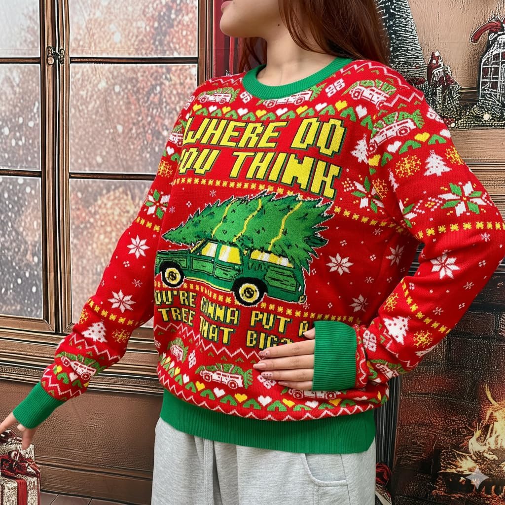Ugly Christmas Sweater 2025 – Knitted Sweater – Xmas Ugly Sweatshirt – Gifts for Christmas - Image 5