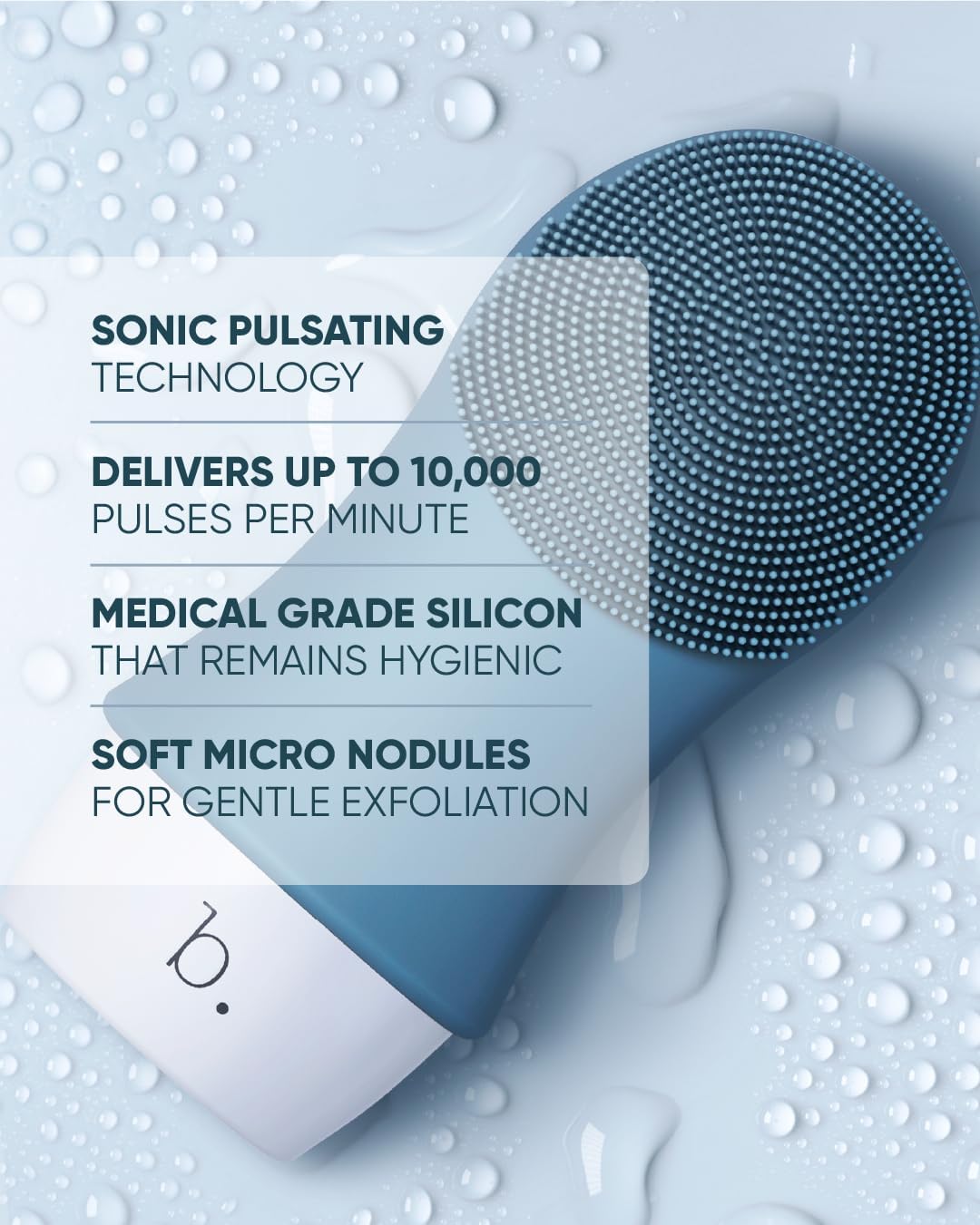 Buttah Skin by Dorion Renaud Buttah Mini Vibe Cleansing Brush with Stand – New & Improved Technology for Deep Cleansing & Gentle Exfoliation - Sonic Pulsating Face Brush for Men & Women