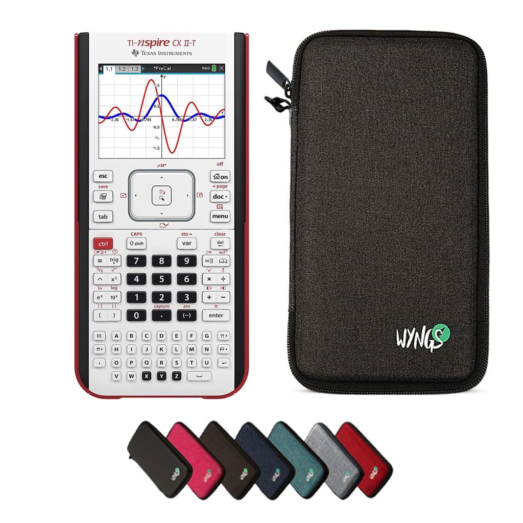 CALCUSO Pacchetto Base grigio scuro con Calcolatrice TI Nspire CX II-T