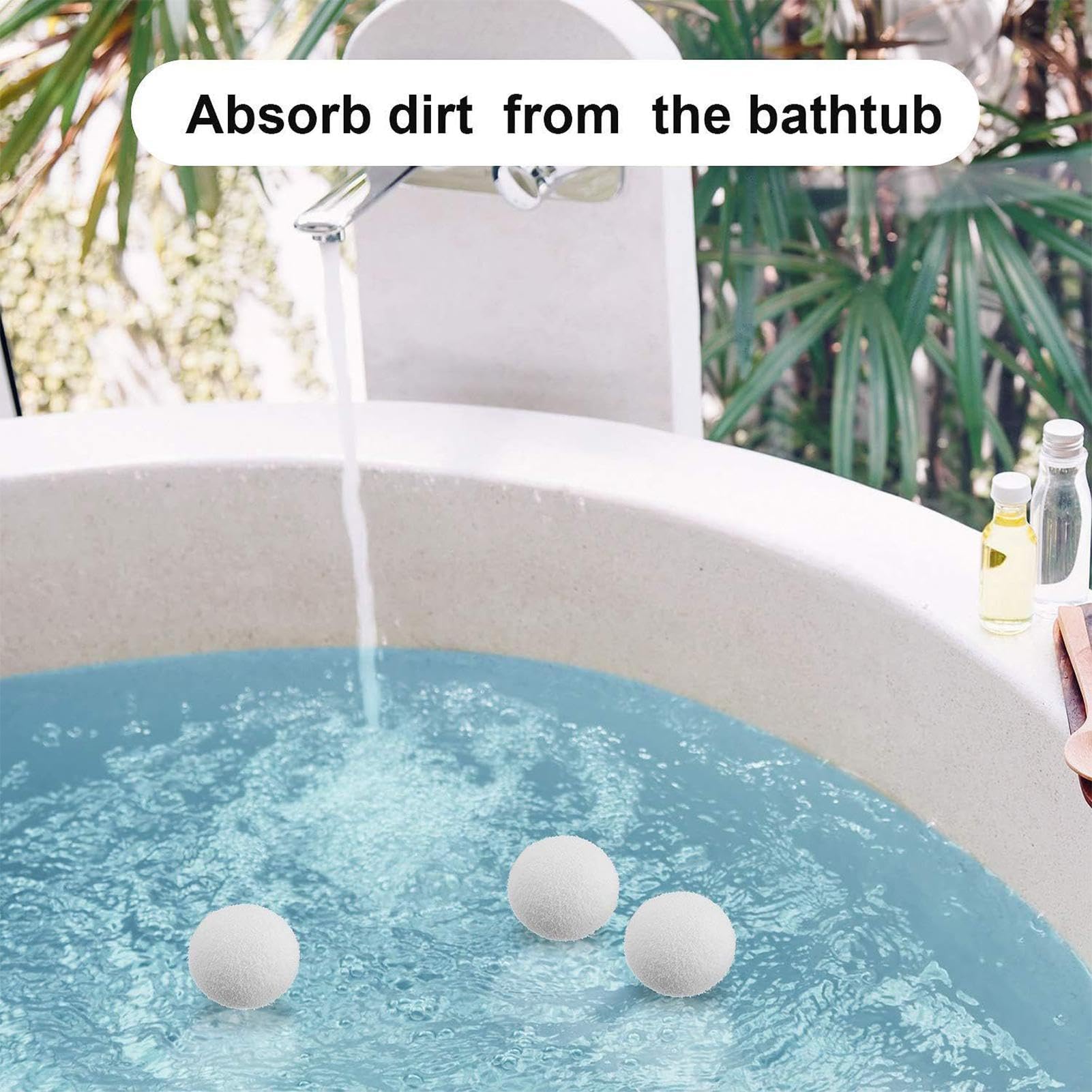 Cold Plunge 6Pcs Filte Scum Absobe,eusable Ice Bath Tub Hot Tub