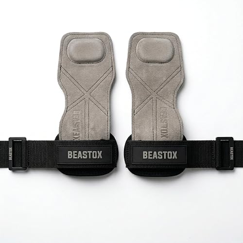 BEASTOX Performance Lifting Straps, Premium Suede, Deadlifts, Rows, Pull-Ups, Weightlifting