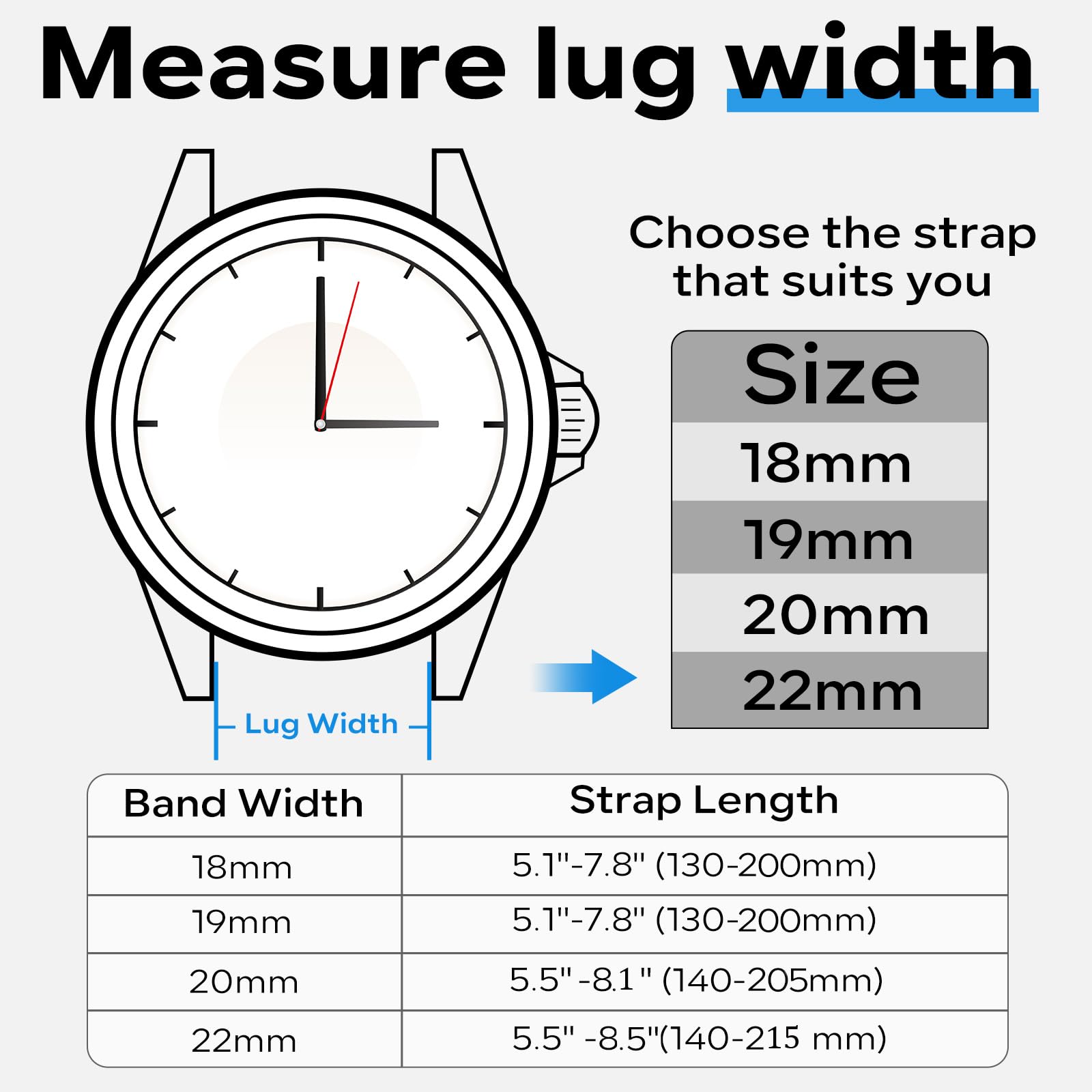 Bracelet de montre magnétique 18 mm, 19 mm, 20 mm, 22 mm, en silicone respirant, pour homme et femme