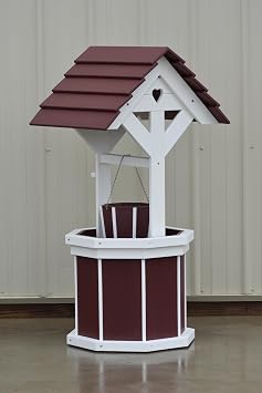4-ft-Poly-Wishing-Well-with-Planter-Bucket-Cherry-and-White