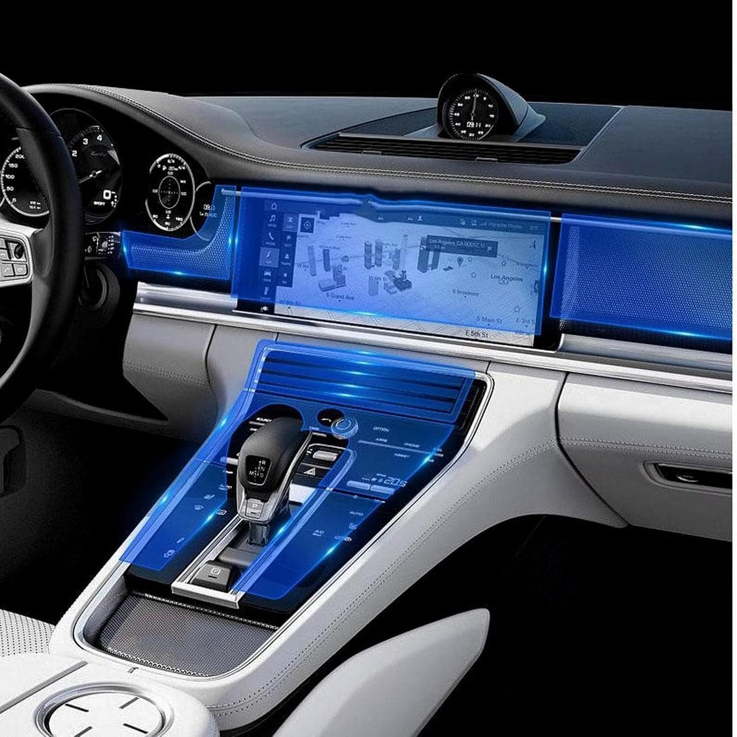 Protéger console centrale Porsche Cayenne avec film TPU