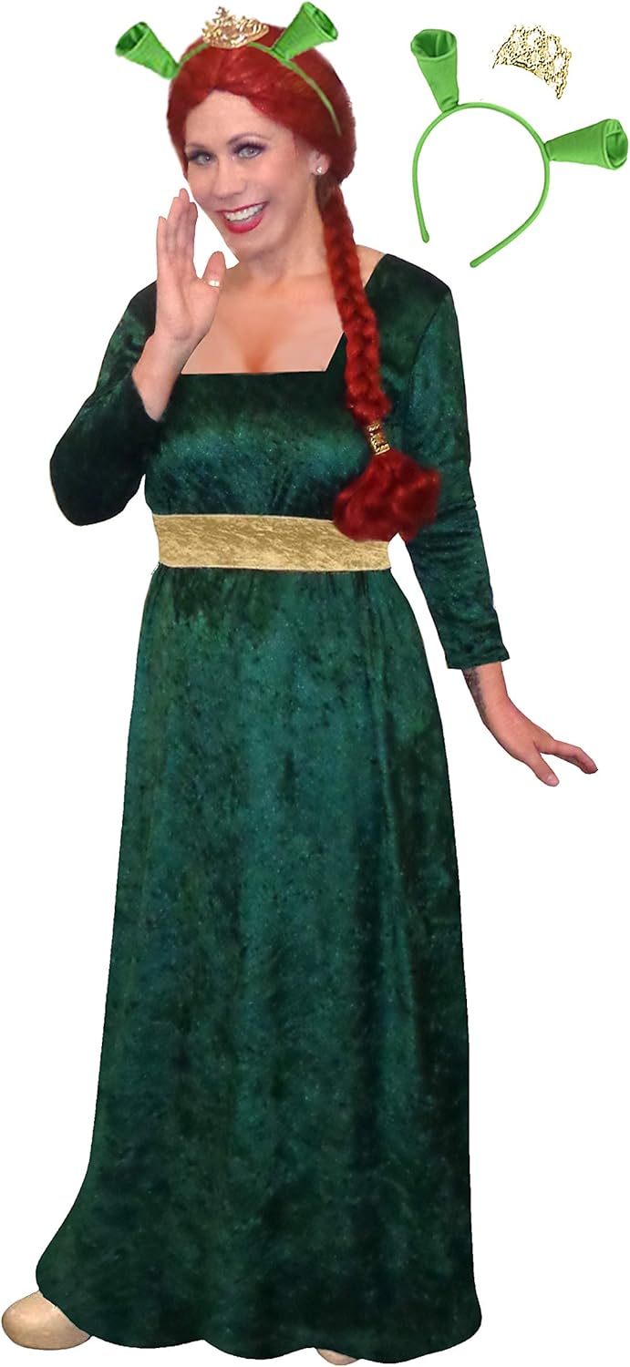 Sanctuarie Designs Plus Size Fiona Halloween Costume Dress Ears Crown 3pc Basic Kit