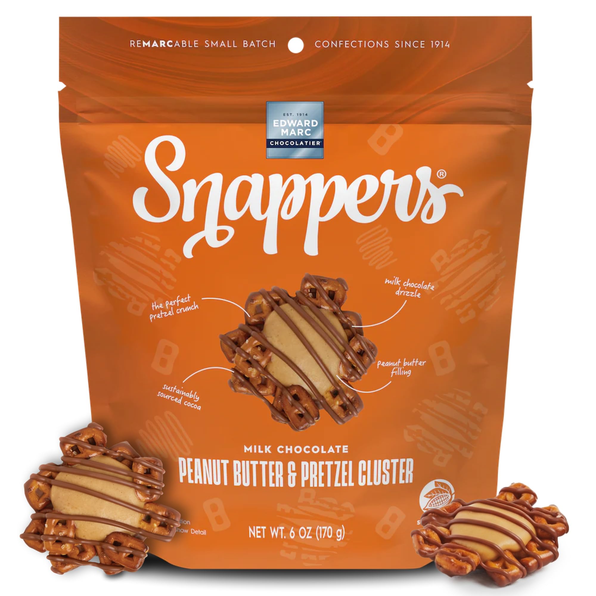 Peanut Butter Milk Chocolate, 6 Ounce - 6 per case.