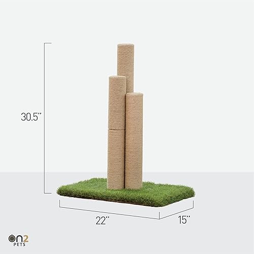 Miniatura 2 de On2Pets Skyline - Rascador para gatos de alta calidad, fabricado en Estados Unidos, rascadores para gatos de interior