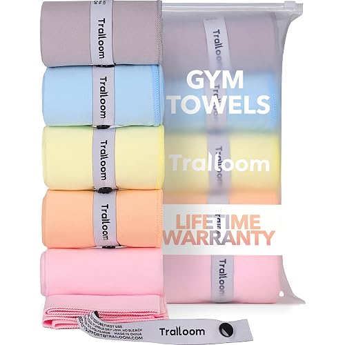 Trailoom Microfiber Gym Towels, Quick Dry, Highly Absorbing, Odor-Free