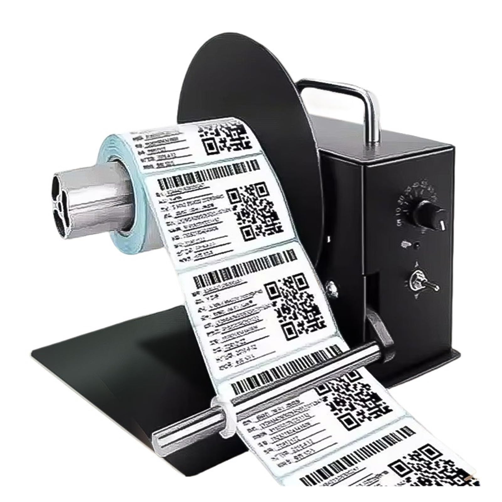 JVDDI Automatic Label Rewinder 100mm Self-Adhesive Barcode Paper Two-Way Rewinding Machine Recycling