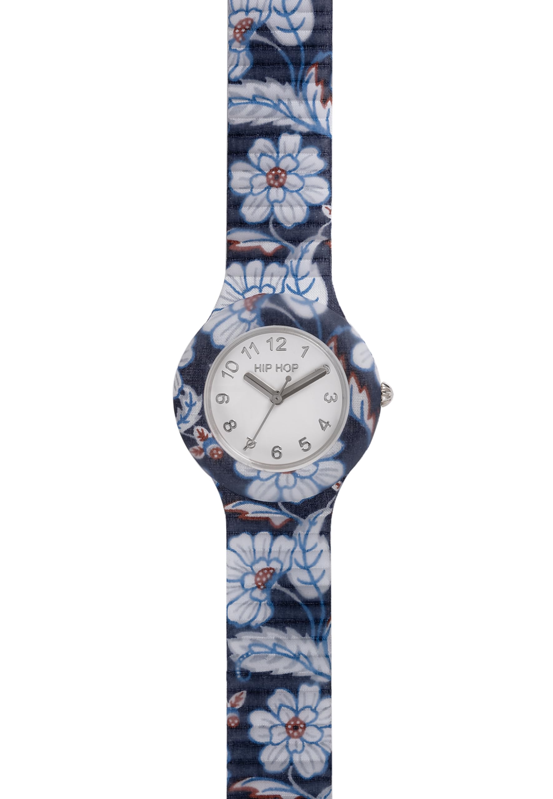 HIP HOP, Collezione Winter Blossom, Orologio Donna a Tema Fiori Invernali con Tessuti Liberty e Cinturino In Silicone, Resistente all'Acqua