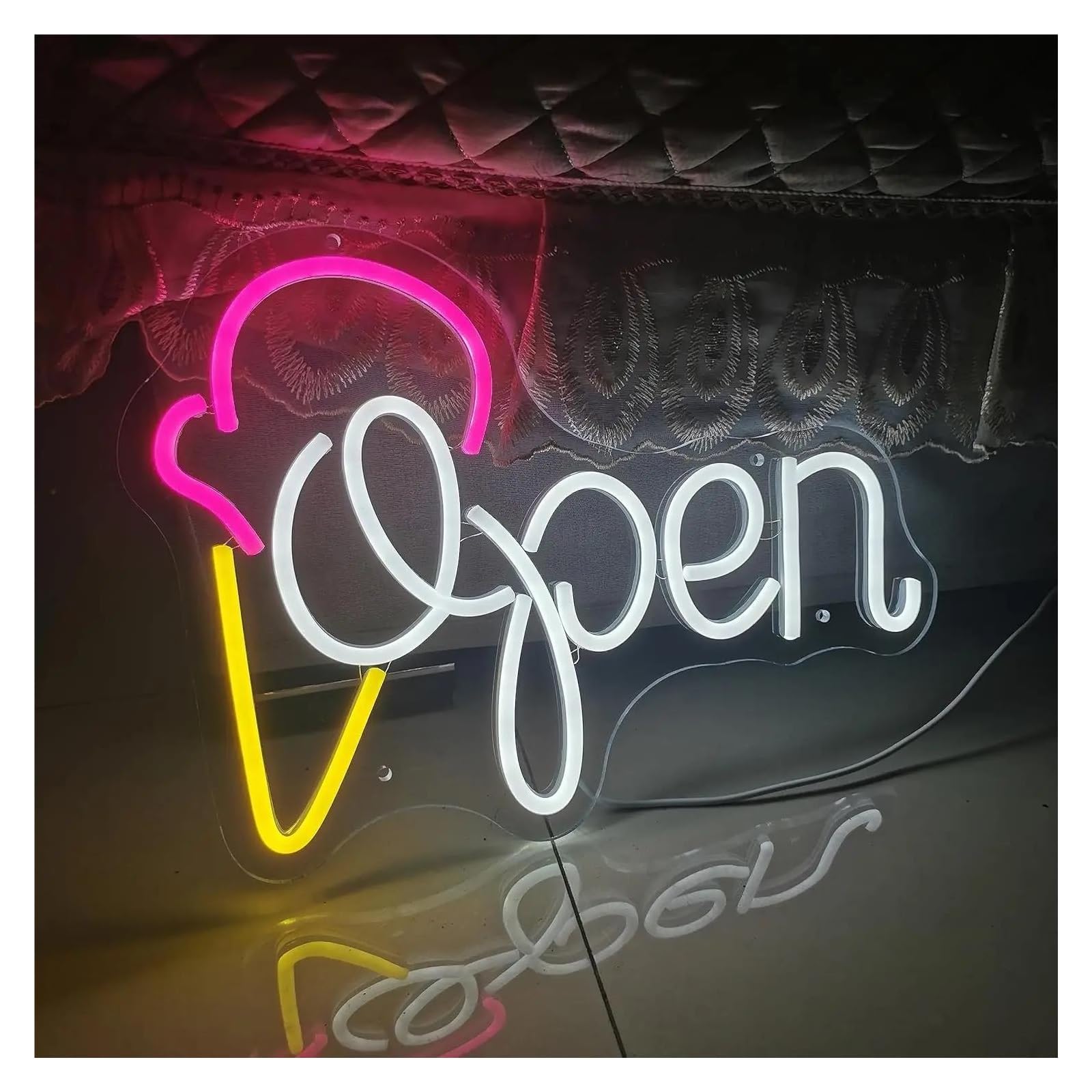 LEMST Signs Lamp Open Neon Sign USB Powered Neon Light for Store Restaurant Coffee Shops Club Bar Hotel Supermarket 40X28cm