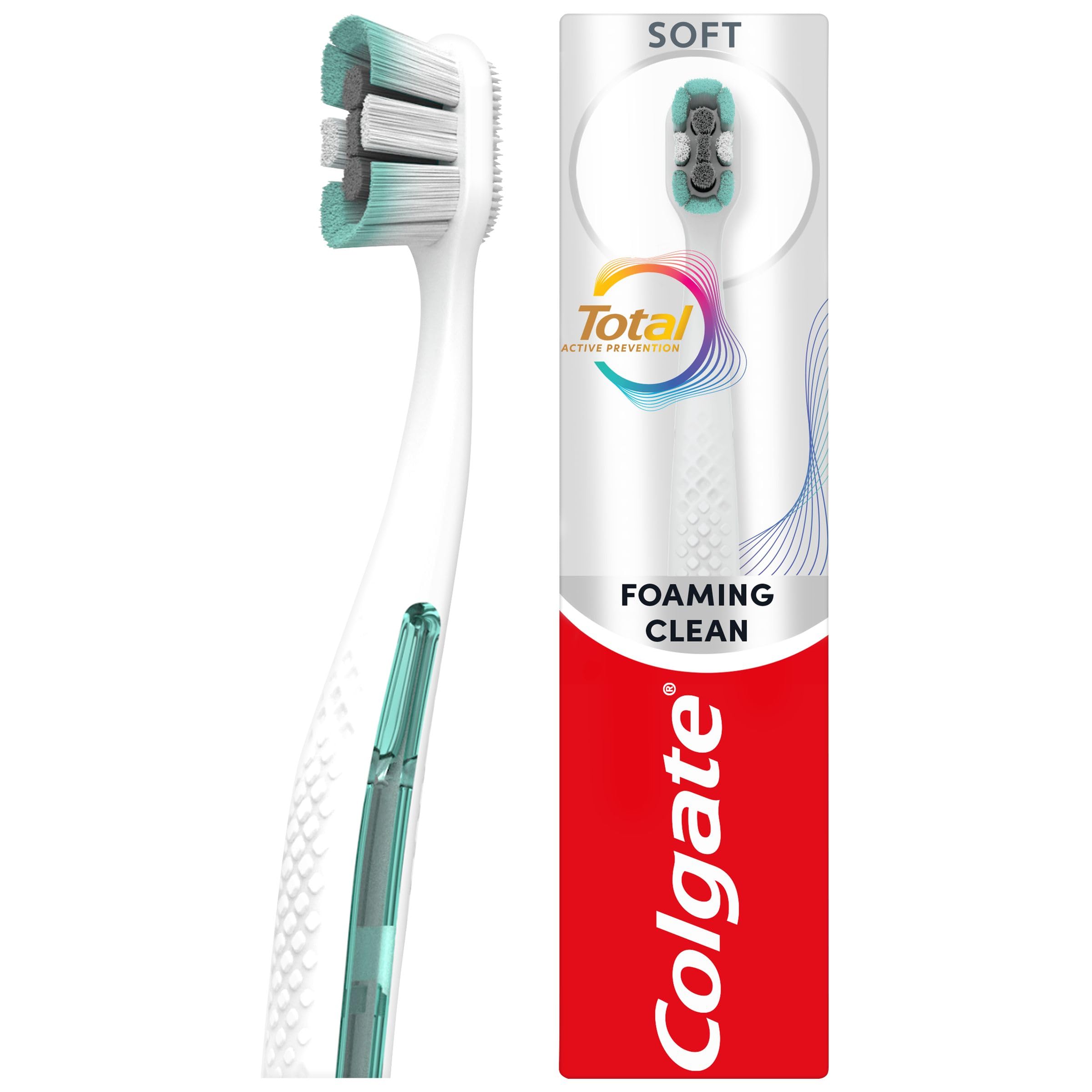 Colgate Total Active Prevention Foaming Clean Soft Manual Toothbrush