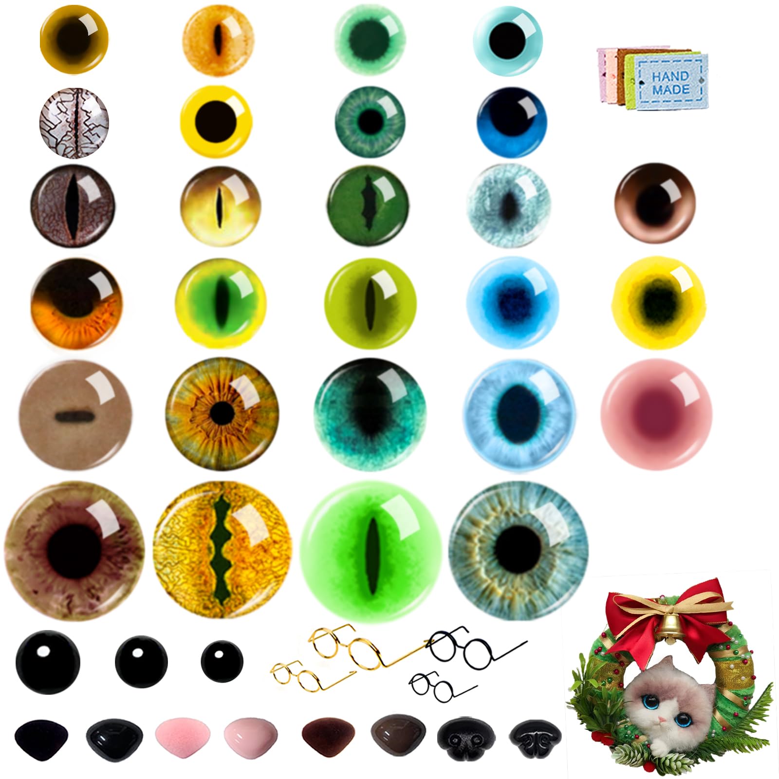 Yeux de sécurité 3D au crochet anti-arrachement pour sécuriser le regard des poupées