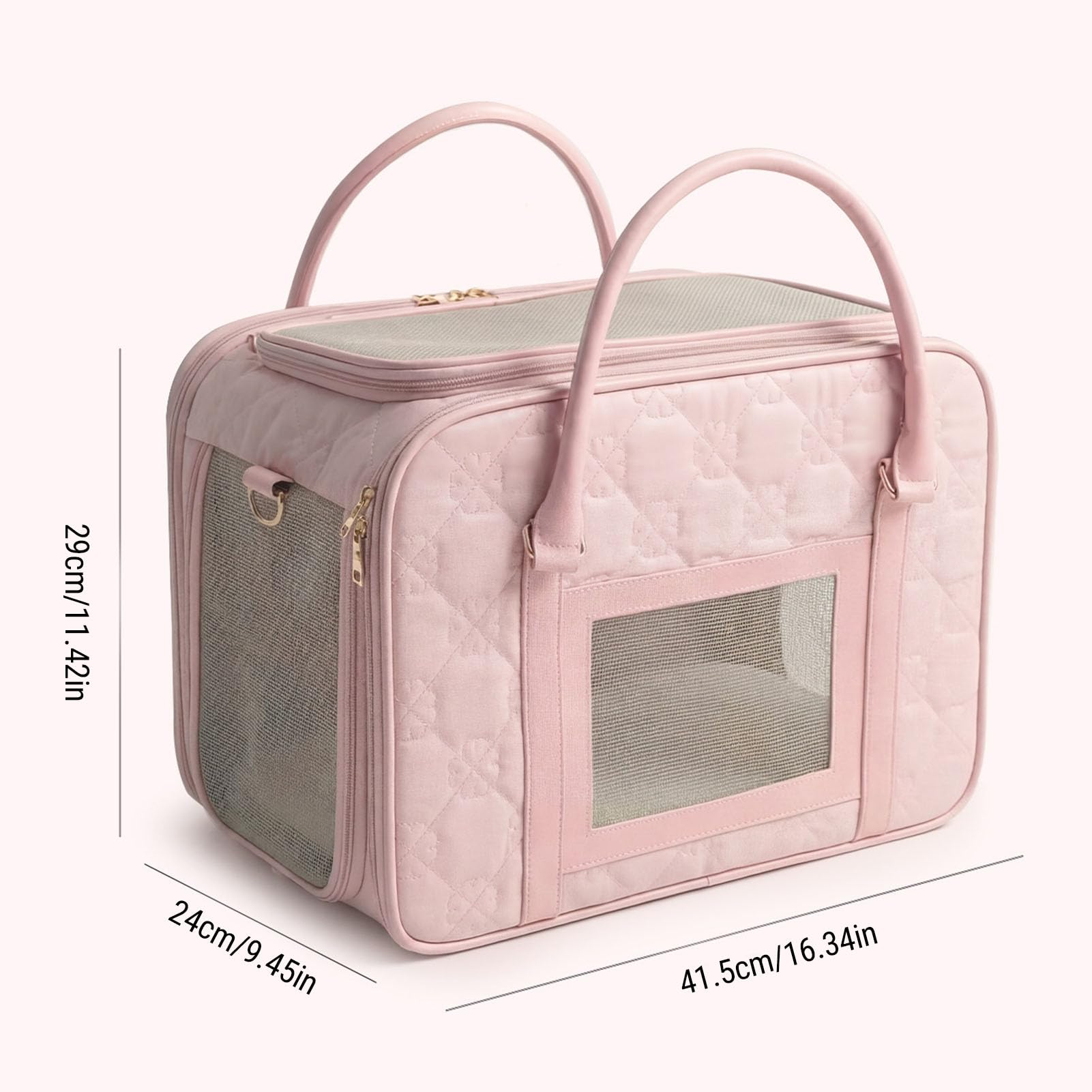 Generic Trasportino per Animali Domestici con Lato Morbido Pieghevole Gonfio con Cuscino Fino a 22 Libbre per Cani di (Para gatos de menos de 10 kg o perros menos)