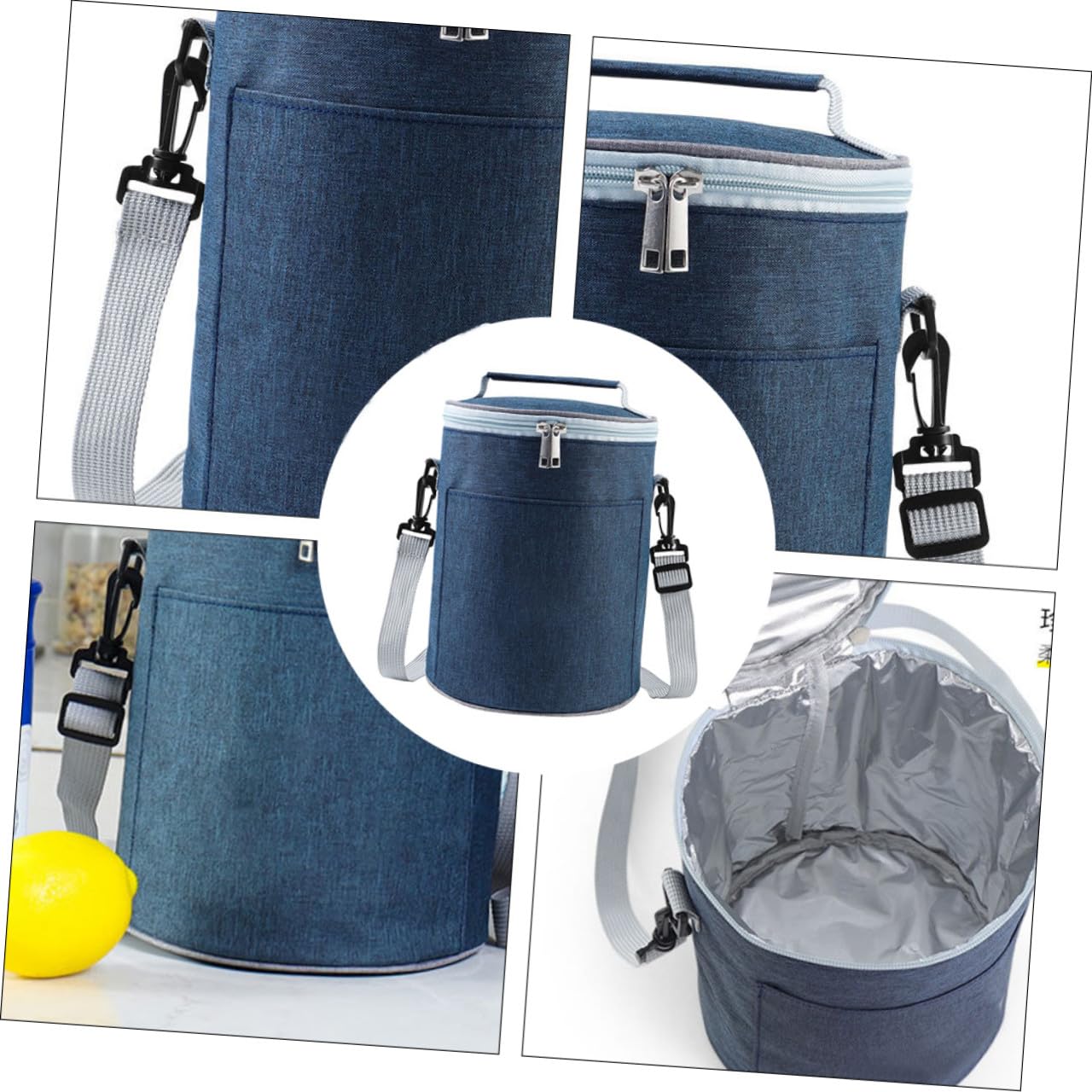 SUPVOX Bolsa Térmica Portátil de Tela Oxford para Almuerzo al Aire Libre, Aislamiento Térmico y Diseño Resistente, Adecuado para Picnic y Camping