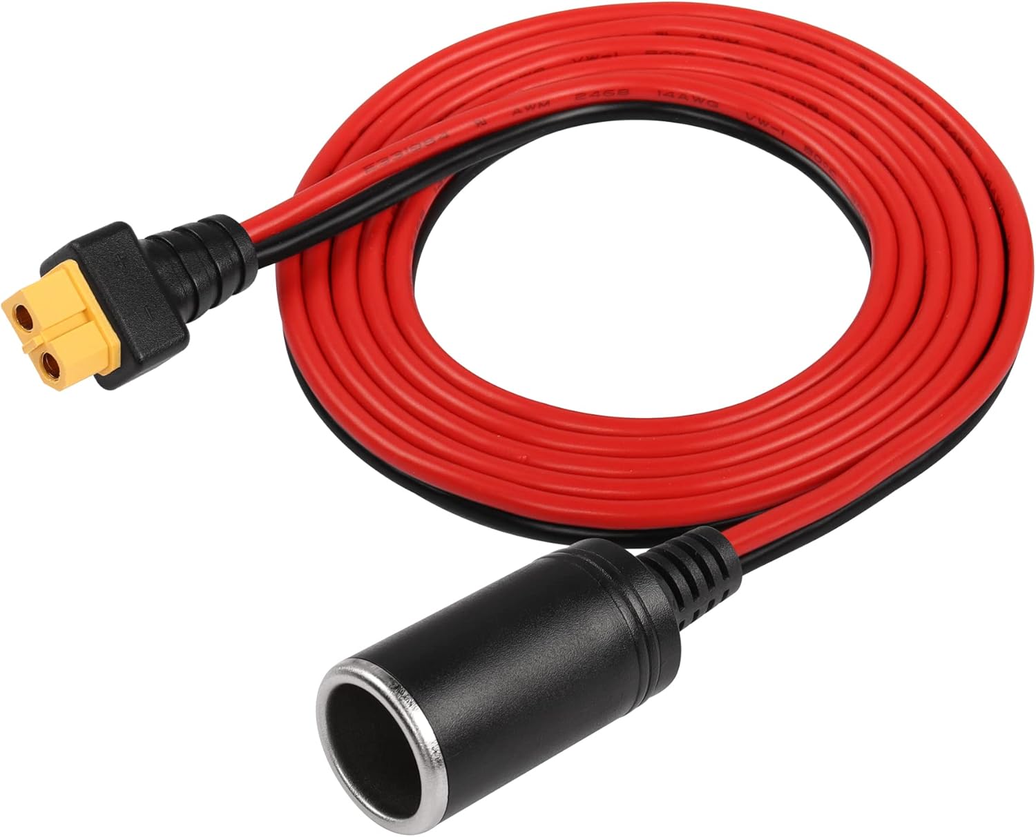 SinLoon Car Cigarette Lighter Female to XT60 Female, 14AWG Cigarette Lighter Cable