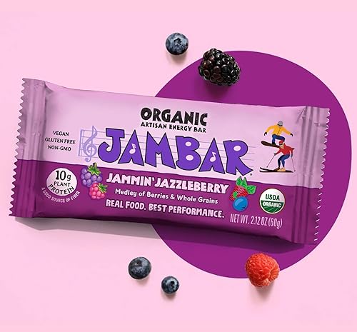 Miniatura 3 de JAMBAR Organic Artisan Energy Bar (Jammin' Jazzleberry - 12 unidades)