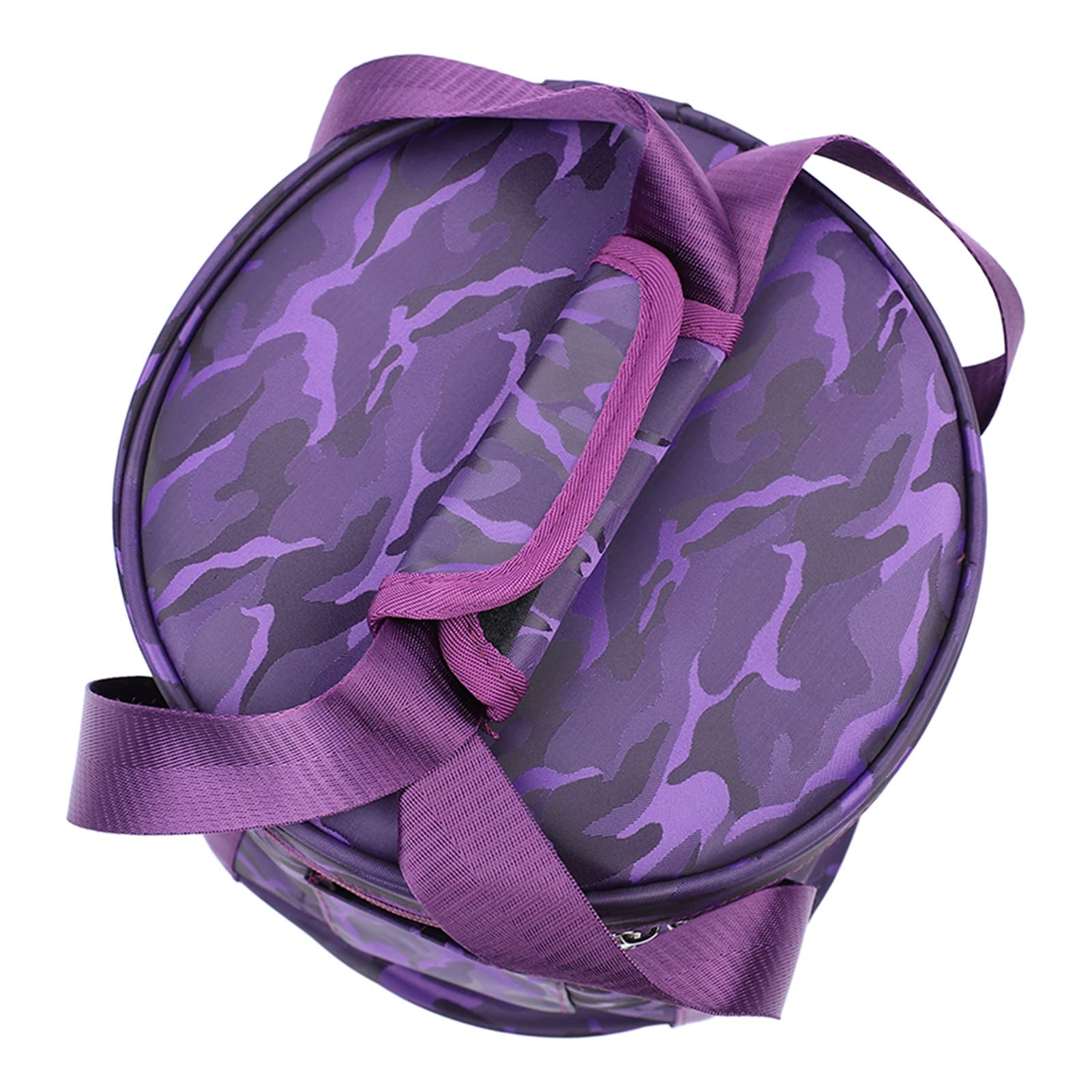Bolsa Cuenco Tibetano para Cantar con Doble Cremallera Funda para Cuenco de Música con Asa Bolsa de Almacenamiento para Cuenco de Cristal Funda de Transporte para Cuenco (10in Púrpura Puro)