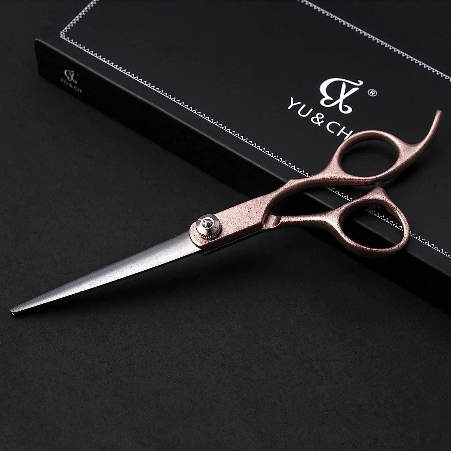 Professional Hairdressing Scissors 6.0 Inch Hairdresser Scissor Barber Hair Cutting Salon Shears,Purple,. Set