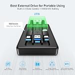 ySky 2TB MFi Certified External Hard Drive for iPhone iPad MacBook Computer,Photo Stick USB HDD Storage for iPhone 17/16/ 15/14/13/12 &USB-C Android Phone to Backup Photo/Video/Music