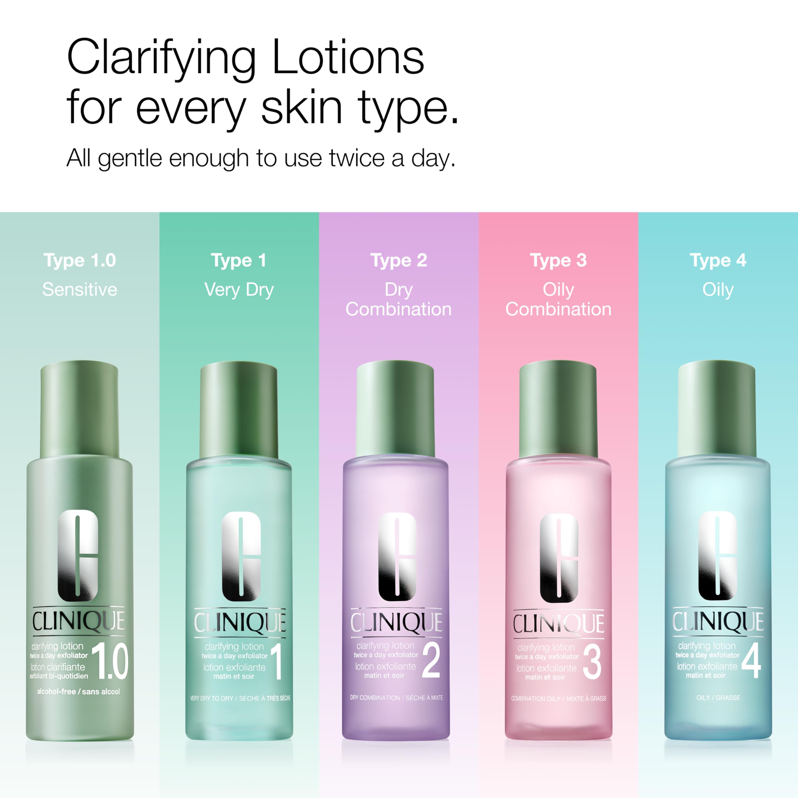 Clinique Clarifying Lotion 3 Face Exfoliator for Oily Combination Skin, 13.5 fl oz