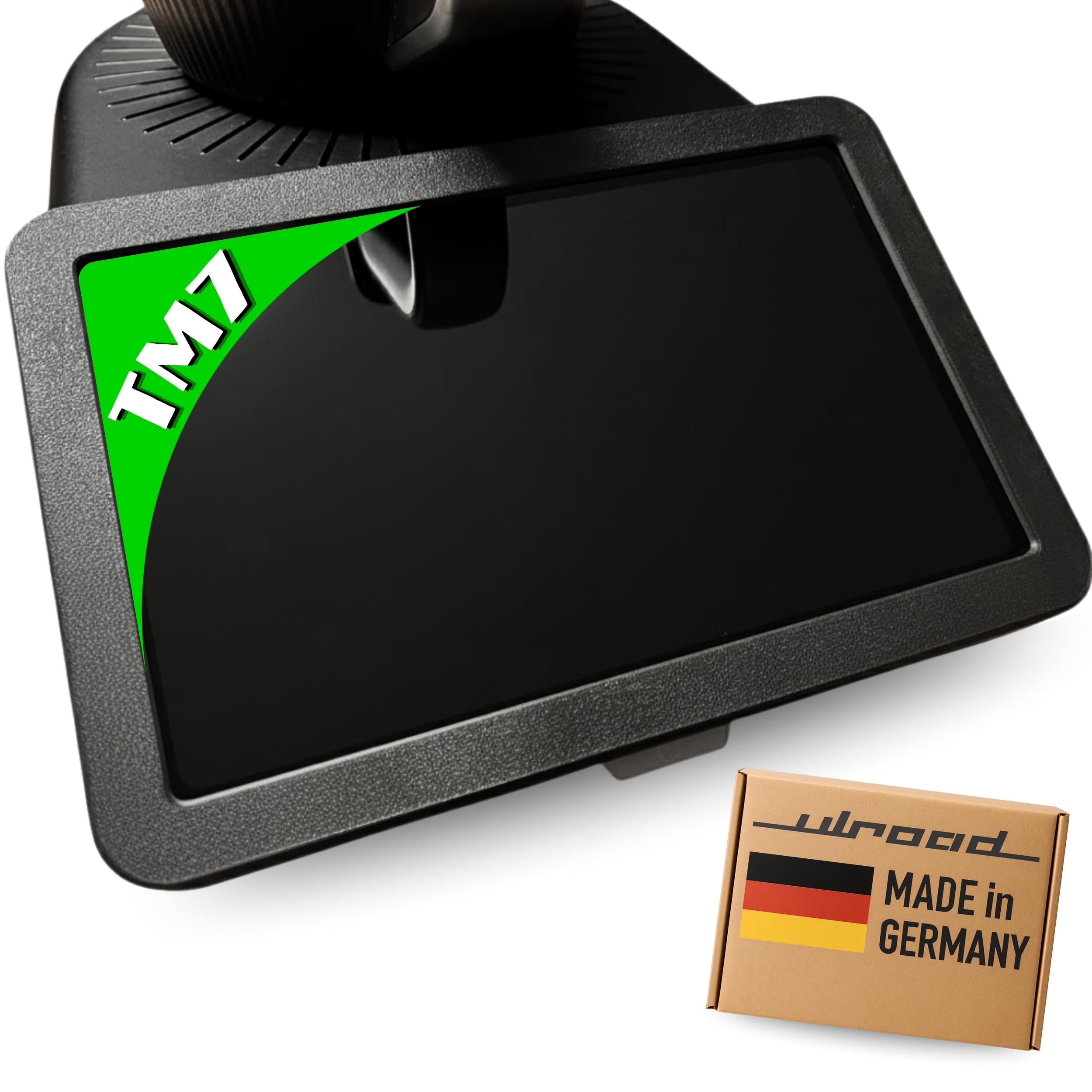 Screen Protector Bumper Compatible with Thermomix TM7 Cover Corners Display Protection Accessories Display Cover Protective Plate Protective Frame (Black)