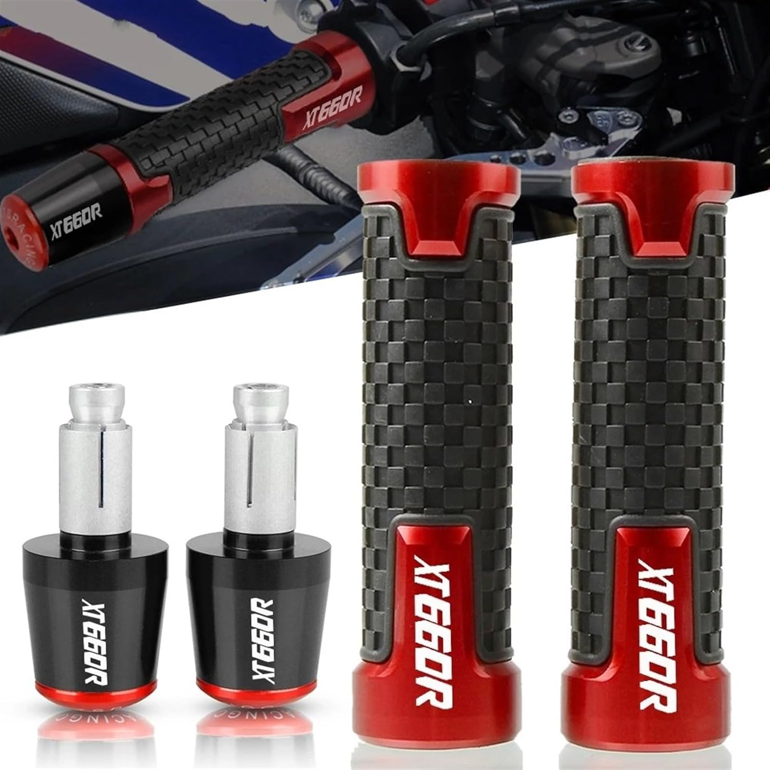 オートバイハンドルバーキャップエンドグリッププラグ ヤマハ用 XT660E XT660R XT660X XT660 XT 660 E