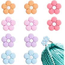 10 Pack Cute Flower Needle Point Protector Silicone Needle Point Protector Knitting Accessories and Supplies Knitting Needle Stopper Knitting Needle Point Protector Knitting Tools