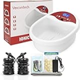 veicomtech Ionic Foot Bath Detox Machine, Foot Detox Machine, Ionic Feet Spa Kit with 10 Ginger Tablets 2 Arrays FIR Belt for Home Salon Spa