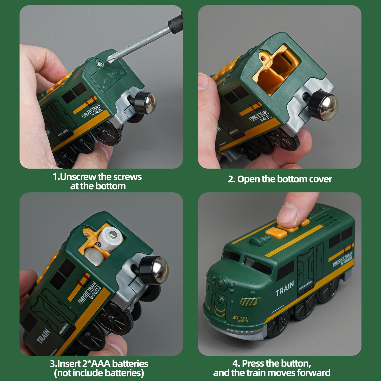 Juego de juguetes de tren para niños, locomotora magnética clásica vintage con pistas, juego de tren eléctrico a batería para niños y niñas de 3 a 8 años, regalo ideal de Navidad 4
