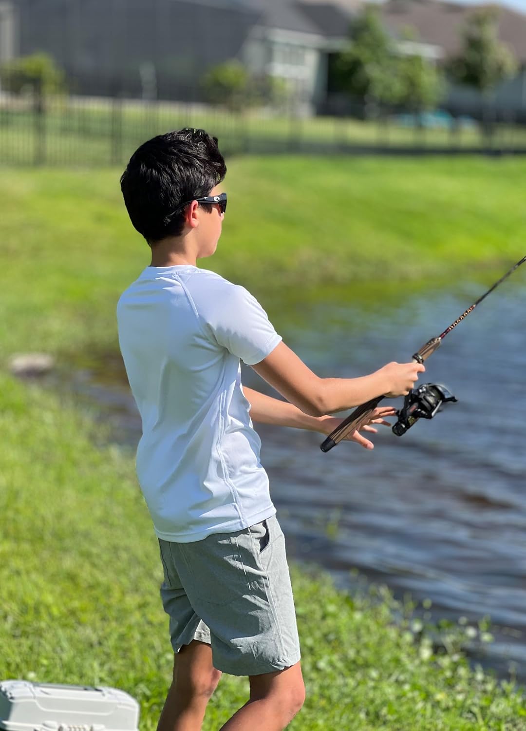 Willit Boy's Rash Guard Swim Shirts Short Sleeve UPF 50+ Sun Protection Shirt Youth SPF Fishing Quick Dry Shirt - Image 3