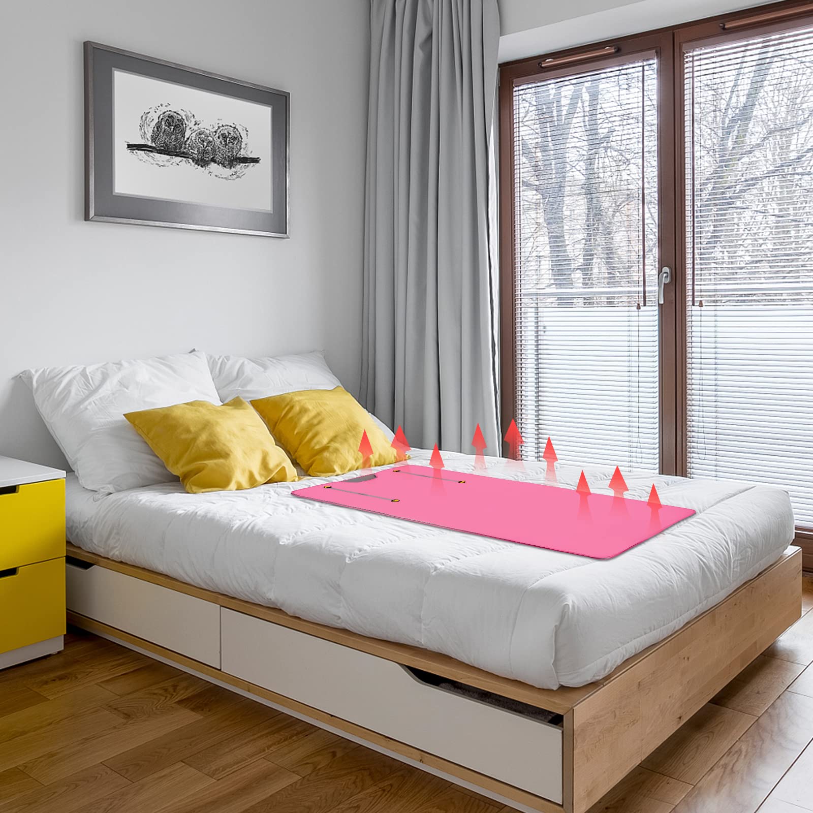 Coperta per sauna a infrarossi con controllo a 2 zone – Mobile Detox sauna per modellare il corpo, terapia anti-invecchiamento e fitness, sacco professionale per sauna a casa (rosa)