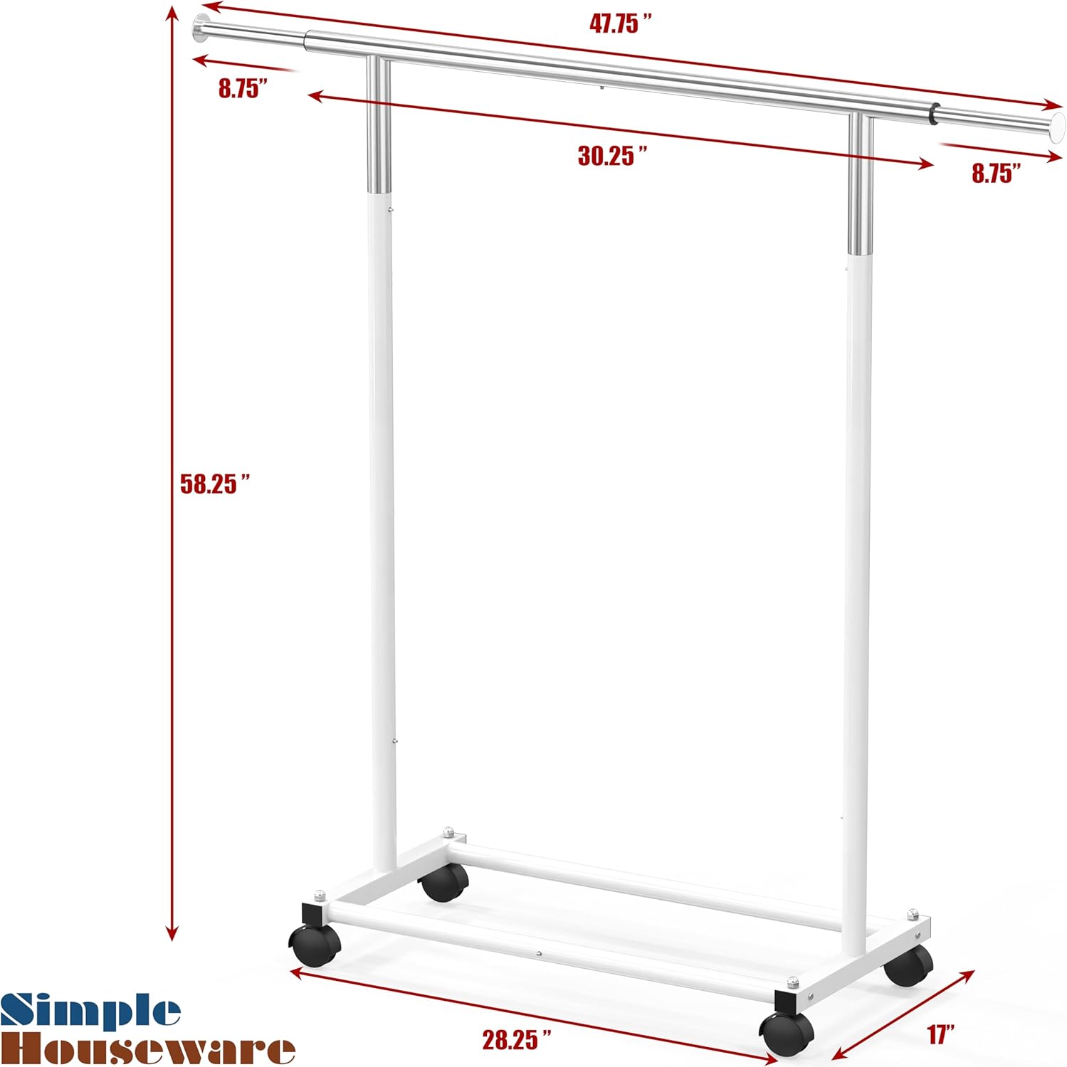 Standard Rod Garment Ra, White