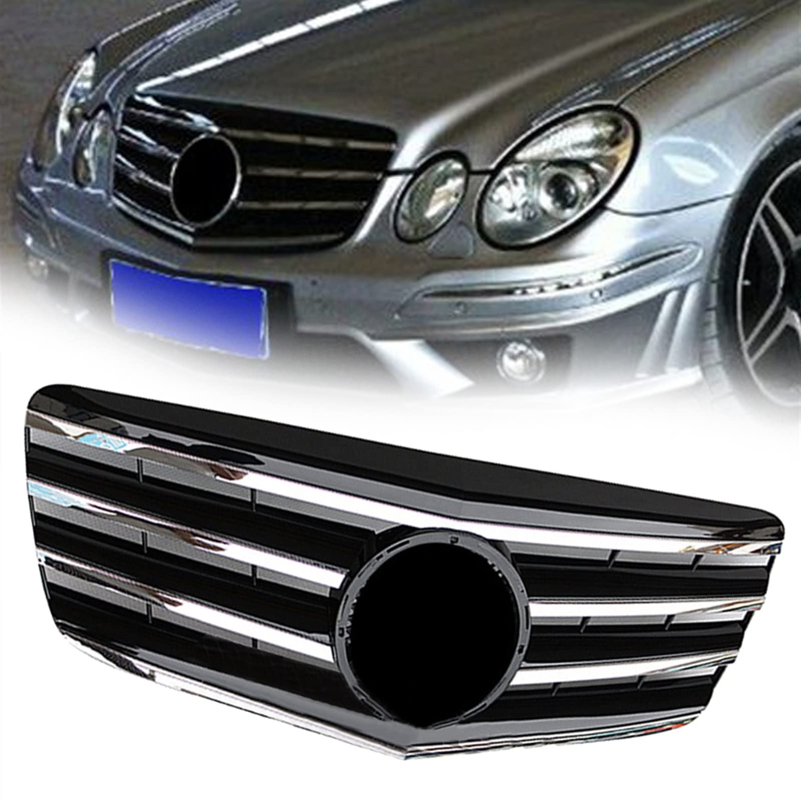 Calandre supérieure W211 anti-impact pour Classe E E320 E350 E500