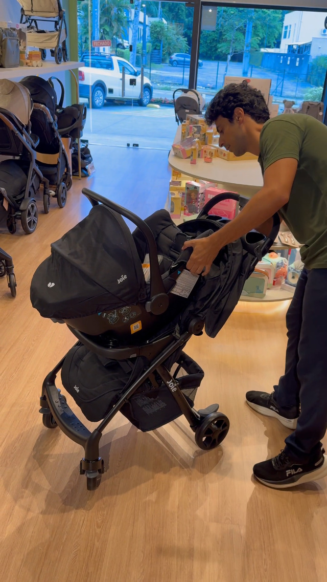 Joie Carrinho De Bebê Travel System Muze Juva Lx Ts Preto Preto