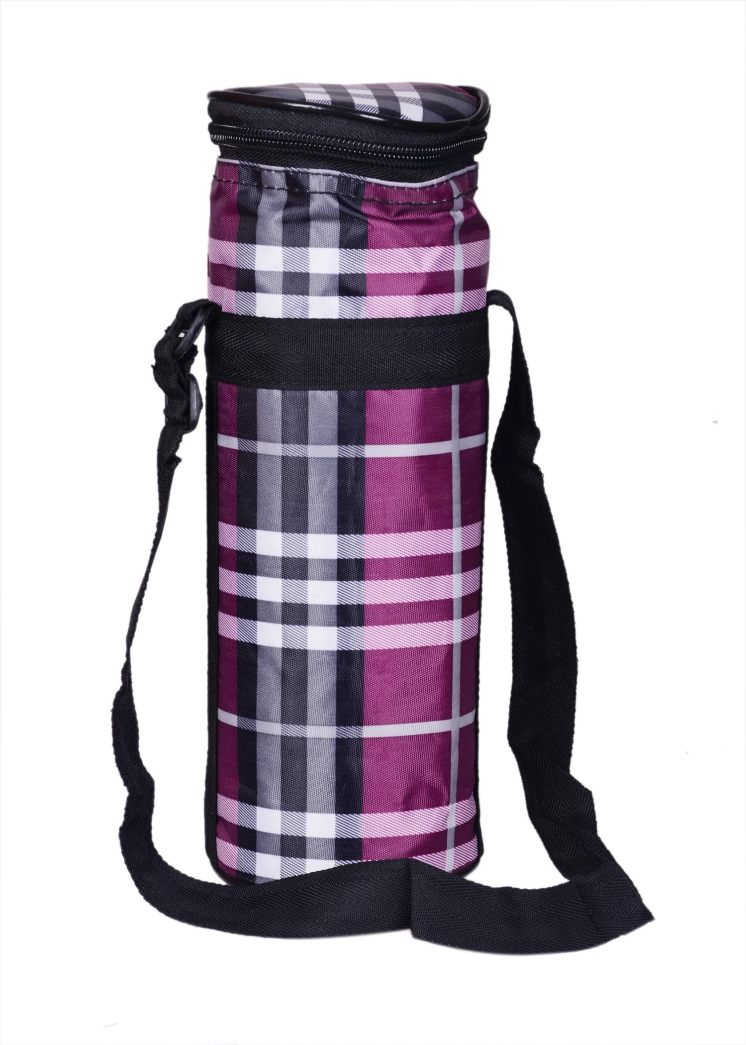 Check Bottle Cover Carrier Holder Sleeve Adjustable Handle & Zipper Closure Bottle Carry Bag/Water Bottle Cover Shoulder Strap (ajan btleb 60-)-image-25
