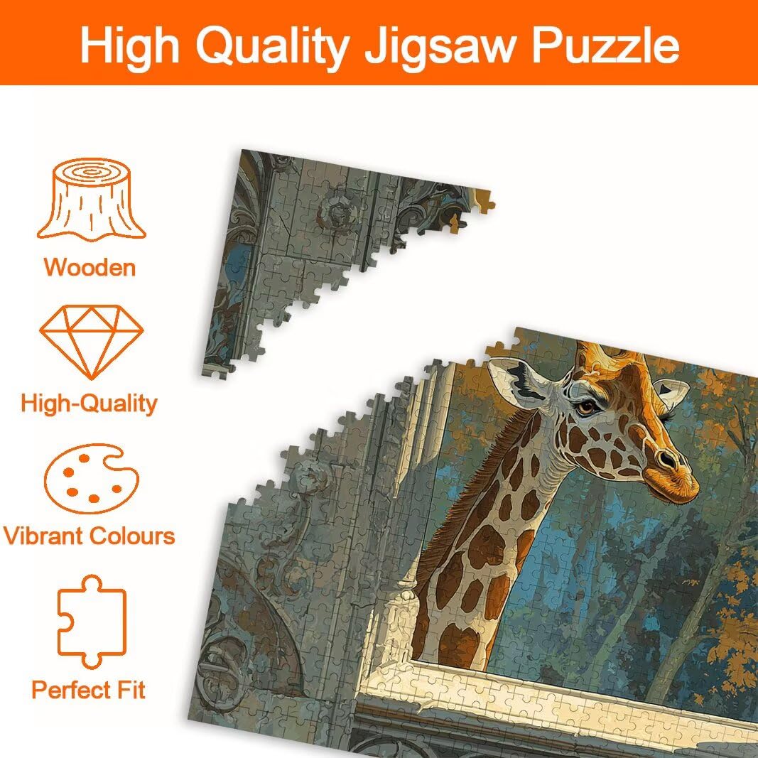 Puzzle Jirafa, Puzzle 3000 Piezas, Rompecabezas, Regalo Mujer, Decor -8454