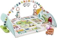 Fisher-Price Baby Playmat Activity City Gym to Jumbo Toddler Vehicle Mat with Music & Lights for Developmental Play Newborns Ages 0+ Months
