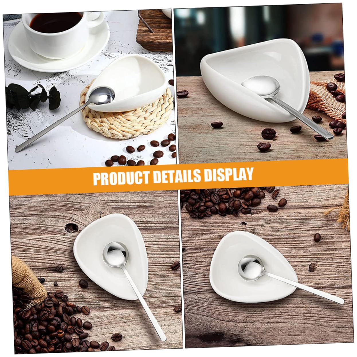 Ciieeo 3 Sätze Messschale Für Kaffeebohnen Wiederverwendbarer Bohnenteller Kaffee-backblech Kaffeebohnenschale Gekochte Bohnenschale Kaffeebohnenbecher Bohnendosierfach Rostfreier Stahl