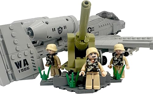 Miniatura 8 de General Jim's A-10 Warthog Militar Bloque de Construcción Ladrillos Set US Air Force Militar Fighter Jet A10 Avión