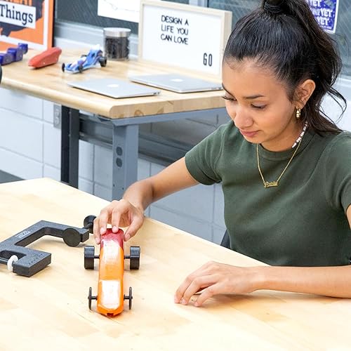 Miniatura 6 de Pitsco Education GTFX Wheels, Front Wheel DIY Model Cars, Trucks, or Dragsters, Injection Molded for Vehicle Building Projects, Package of 100