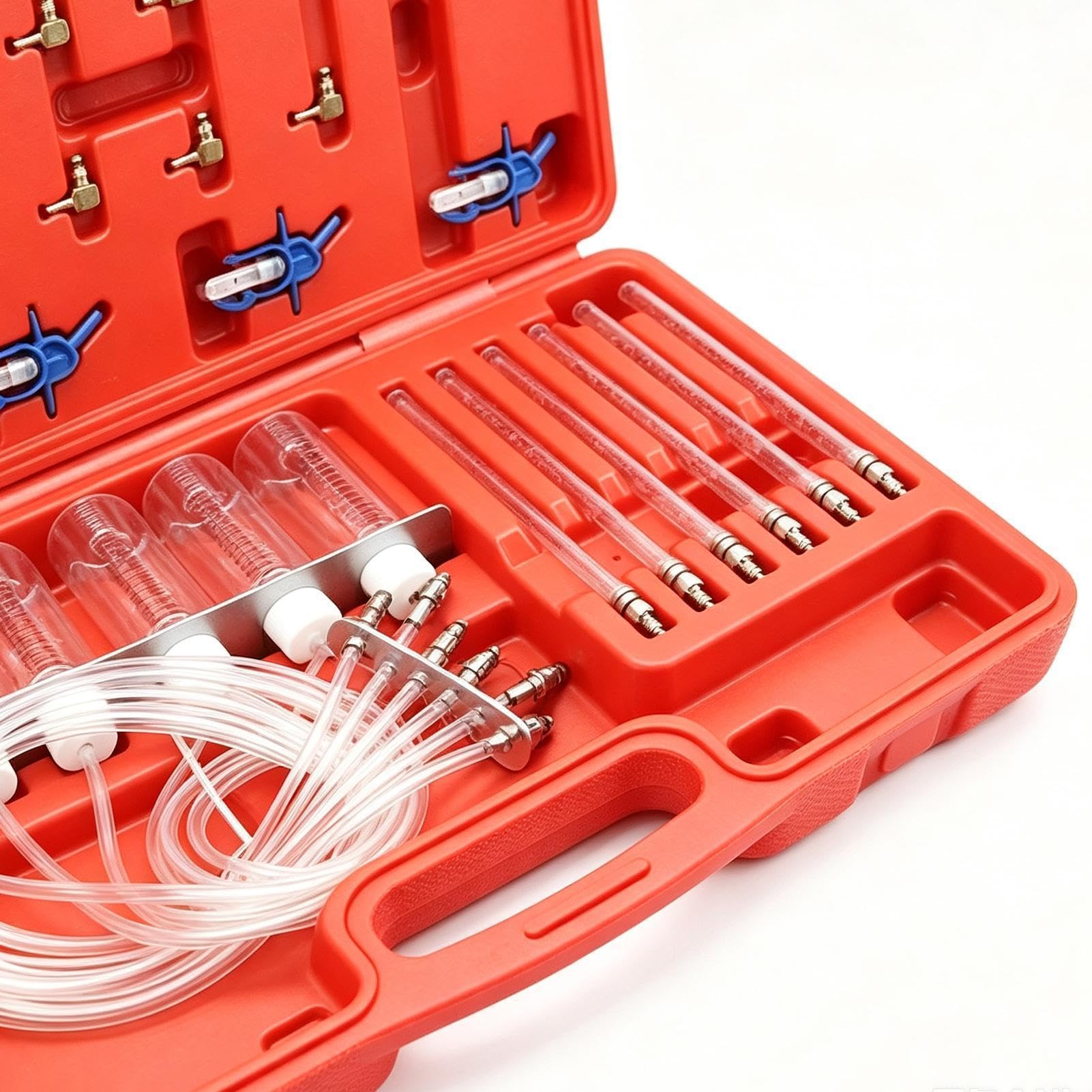 Kit Probador de Herramienta Medidora Flujo para 6 Cilindros con Inyector y | Manómetro Presión Riel Para Motocicleta, , Fueraborda, Marino, ATV, Motor, Coche, Camión