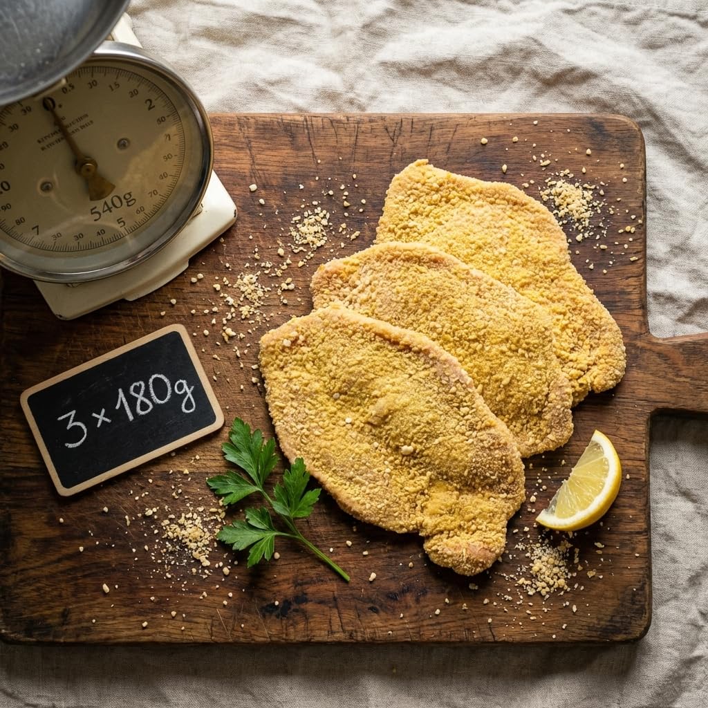 Wurstbaron Schweineschnitzel Frisch 3er Set | 3 x 180g Schnitzel vom Schwein | Metzgerqualität | Frisches Schweinefleisch | Premium Fleisch (3 Stück)