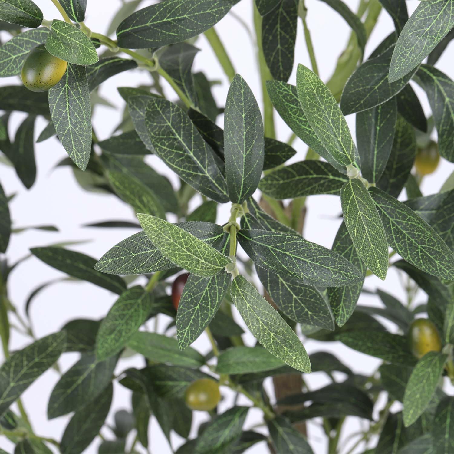 Amazon｜人工観葉植物 フェイクグリーン オリーブ 高さ150CM 光触媒 消