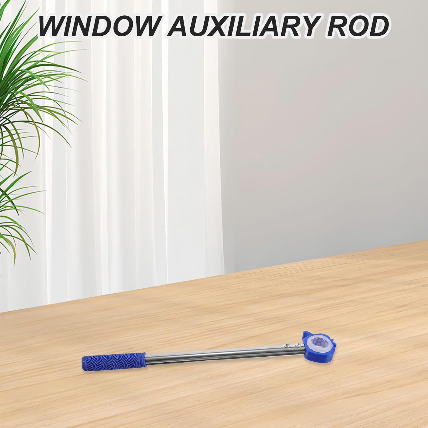 Opener Pole: Window Opening Stick Hook with Nonslip Handle & Rod Bracket for Elderly Awning Window Office School Indoor Outdoor Homeowners
