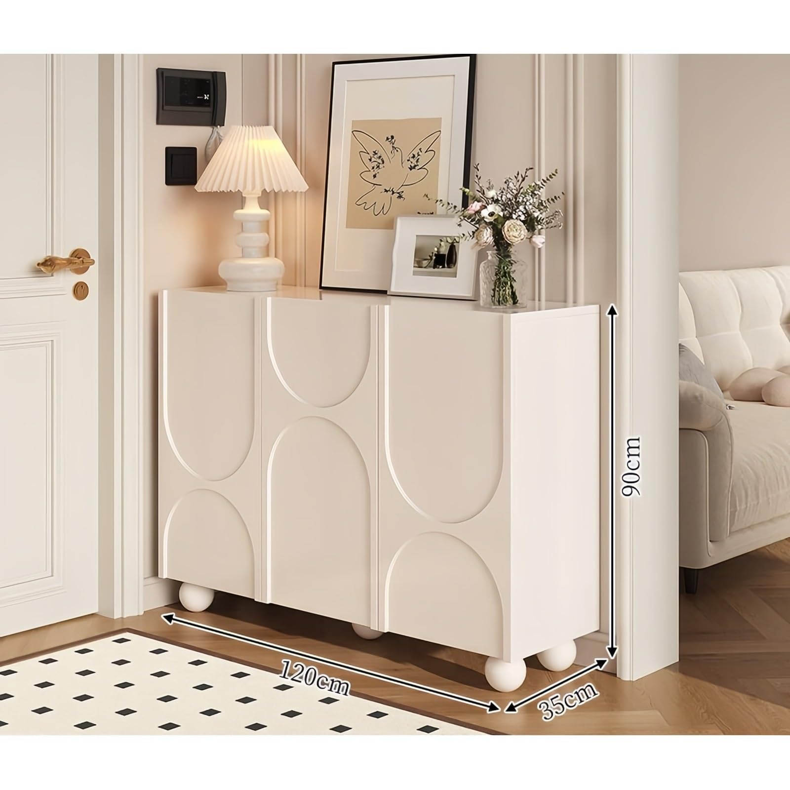 Zapatero hogar puerta entrada almacenamiento consola interior Dormitorio
