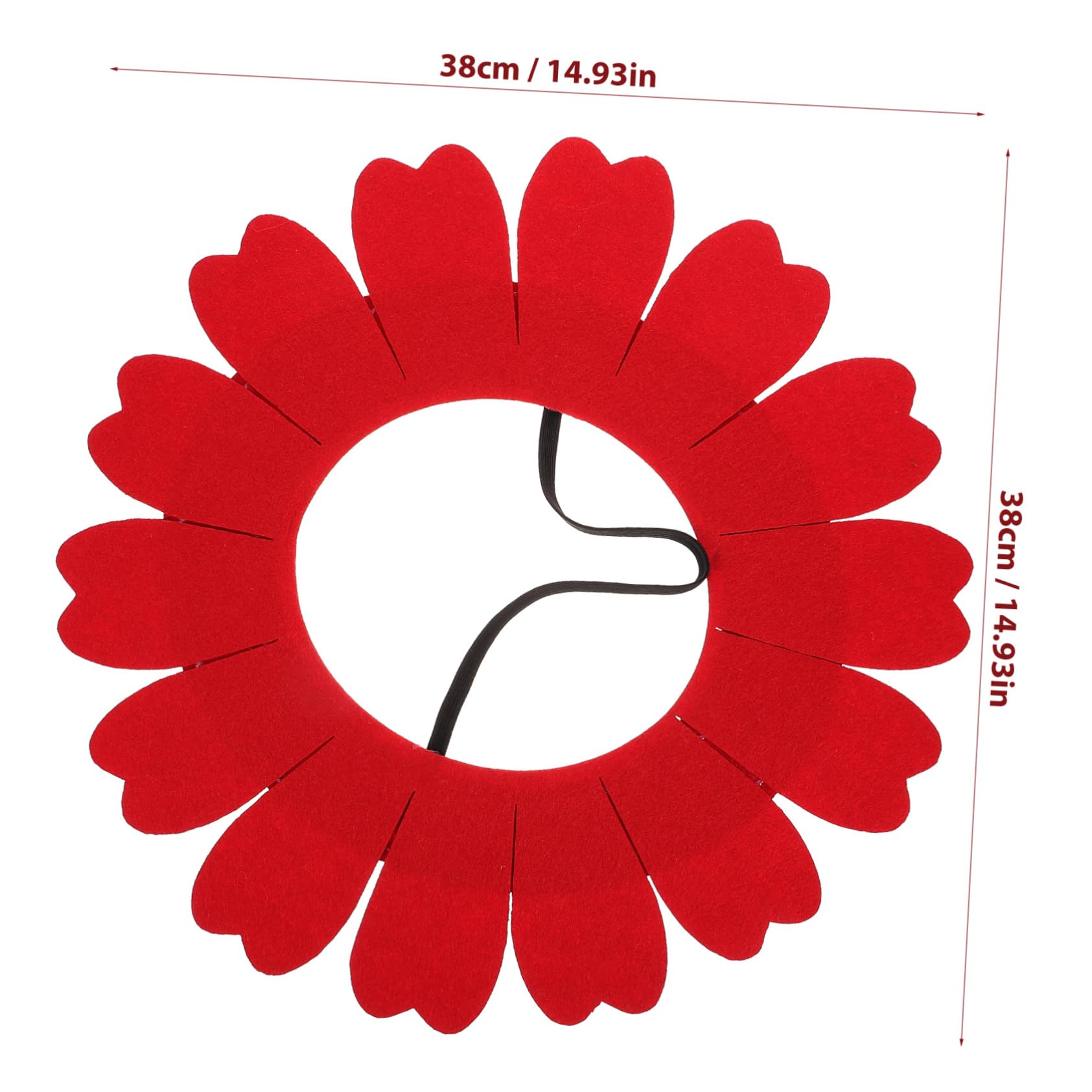 TEHAUX Sunflower Costume Hat Funny Sunflower Shape Felt Headwear for Party Cosplay