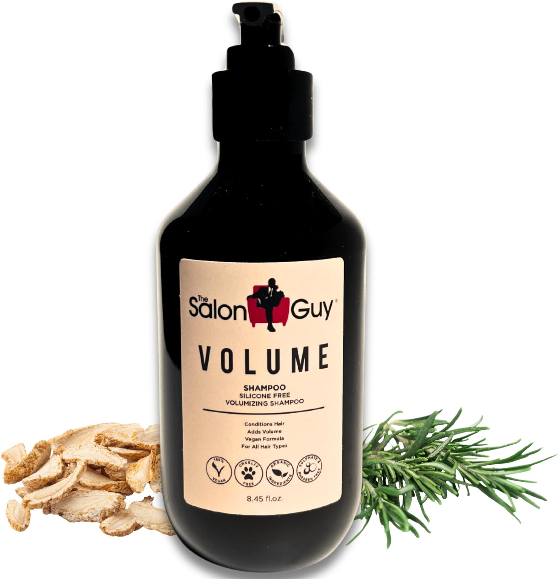 THESALONGUYVolumizing Shampoo for Thinning Hair for Women & Men โ Silicone & Sulfate Free Shampoo for All Hair Types - Paraben & Gluten Free Color Safe - 8.45 Fl oz