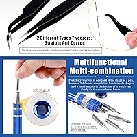 Vista 5 de Glarks 39Pcs Gundam Model Tools Kit Model Building Tools Hobby Model Tools Modeler Basic Tool Model Kit Crafts Tools Universal for Model Cars Basic