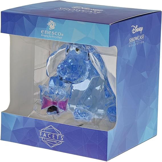 Enesco Facets Disney Winnie The Pooh Eeyore Sitting Figurine, 3 Inch, Blue